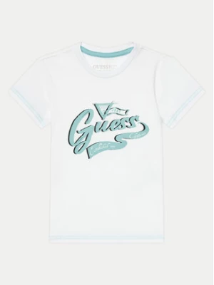 Guess T-Shirt N4YI27 K8HM4 Biały Regular Fit