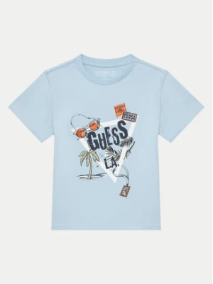 Guess T-Shirt N5GI05 K8HM4 Niebieski Regular Fit