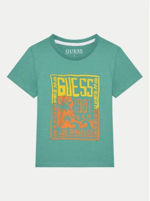 Guess T-Shirt N5GI16 K8HM4 Zielony Regular Fit