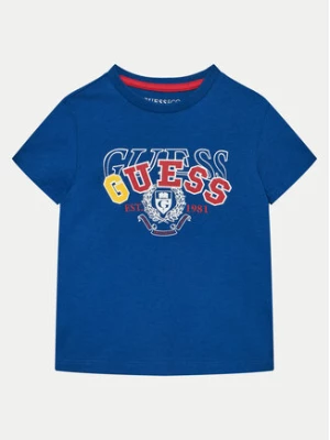 Guess T-Shirt N5RI00 K8HM4 Niebieski Regular Fit