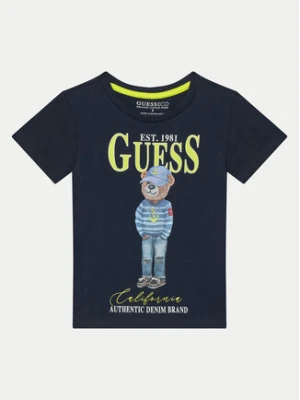 Guess T-Shirt N5RI20K8HM4 Granatowy Regular Fit