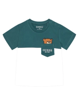 Guess T-Shirt N5YI1 1K8HM4 Zielony Regular Fit