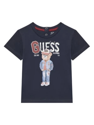 Guess T-Shirt N5YI22 K8HM4 Granatowy Regular Fit