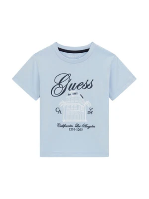 Guess T-Shirt N6GI00 K8HM4 Błękitny Regular Fit