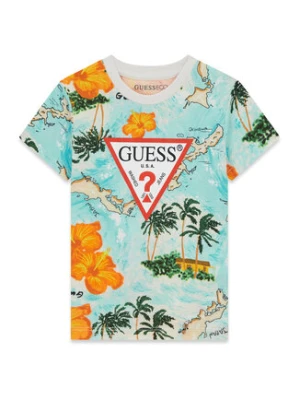 Guess T-Shirt N6GI02 K8HM4 Kolorowy Regular Fit