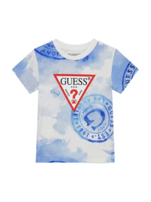 Guess T-Shirt N6GI02 K8HM4 Niebieski Regular Fit