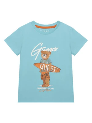 Guess T-Shirt N6GI04 K8HM4 Niebieski Regular Fit
