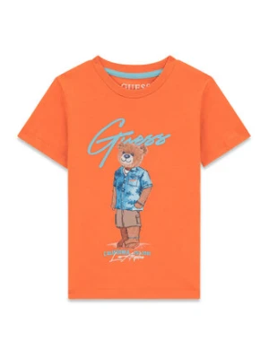 Guess T-Shirt N6GI04 K8HM4 Pomarańczowy Regular Fit