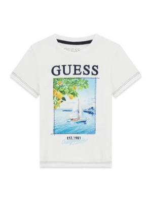 Guess T-Shirt N6GI07 K8HM4 Biały Regular Fit