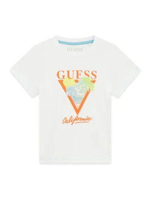 Guess T-Shirt N6GI10 K8HM4 Biały Regular Fit