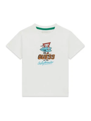 Guess T-Shirt N6GI12 K8HM4 Biały Regular Fit