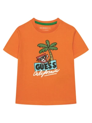 Guess T-Shirt N6GI12 K8HM4 Pomarańczowy Regular Fit