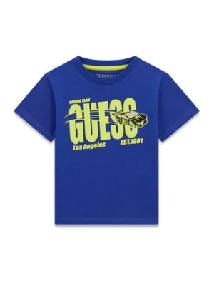 Guess T-Shirt N6RI00 K8HM4 Niebieski Regular Fit