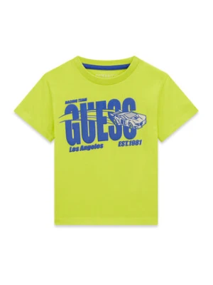 Guess T-Shirt N6RI00 K8HM4 Zielony Regular Fit