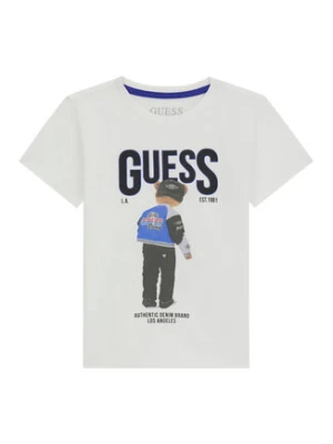 Guess T-Shirt N6RI05 K8HM4 Biały Regular Fit