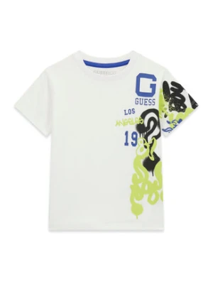 Guess T-Shirt N6RI07 K8HM4 Biały Regular Fit