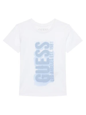 Guess T-Shirt N6RI11 K8HM4 Biały Regular Fit
