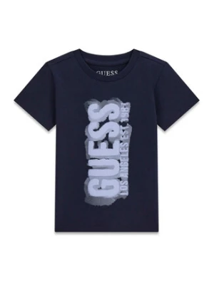 Guess T-Shirt N6RI11 K8HM4 Granatowy Regular Fit