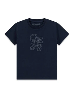 Guess T-Shirt N6RI17 grK8HM4 Granatowy Regular Fit