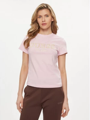 Guess T-Shirt Nyra V4GI01 I3Z14 Różowy Regular Fit