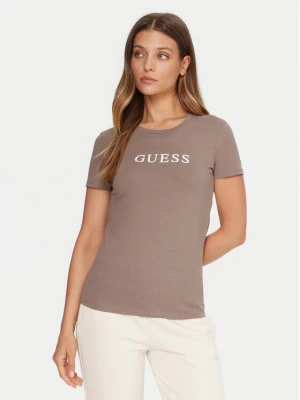 Guess T-Shirt O5RI01 KBBU1 Beżowy Regular Fit