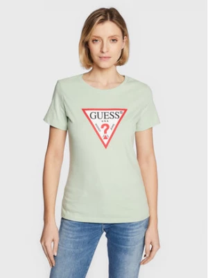 Guess T-Shirt Original W1YI1B I3Z11 Zielony Regular Fit