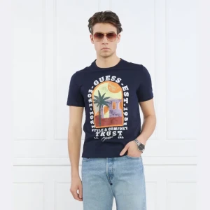GUESS T-shirt PALM WINDOW | Slim Fit