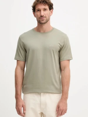 Guess t-shirt PIMA męski kolor zielony gładki M4GI70 KC9X0