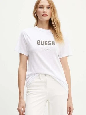 Guess t-shirt PYRAMIDE damski kolor biały W4YI35 KC8T0