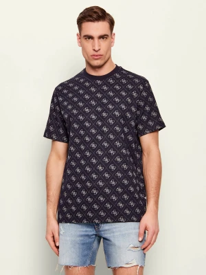 GUESS T-shirt | Regular Fit granatowy