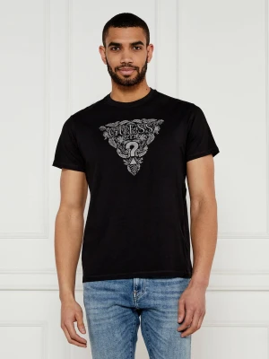 GUESS T-shirt | Regular Fit czarny