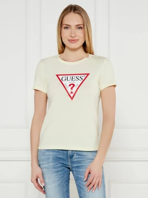 GUESS T-shirt | Regular Fit żółty