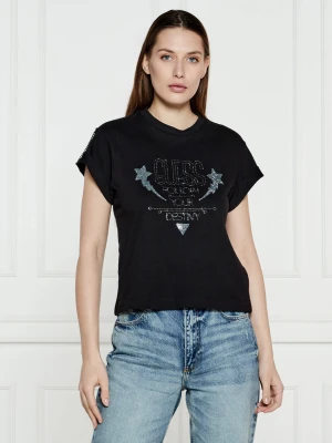 GUESS T-shirt | Regular Fit czarny