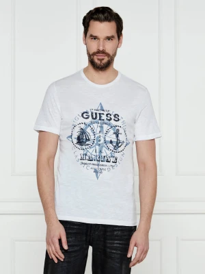 GUESS T-shirt | Regular Fit biały