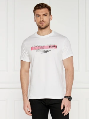 GUESS T-shirt | Regular Fit biały