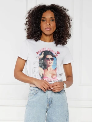 GUESS T-shirt | Regular Fit biały