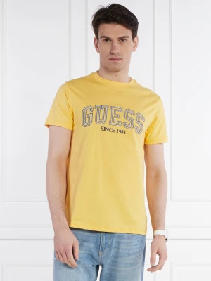 GUESS T-shirt | Regular Fit żółty