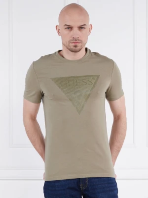 GUESS T-shirt | Regular Fit zielony