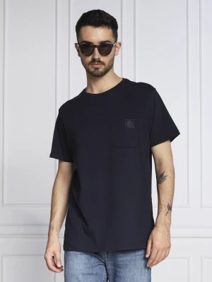 GUESS T-shirt | Regular Fit granatowy