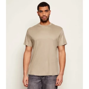 GUESS T-shirt | Regular Fit | z dodatkiem jedwabiu