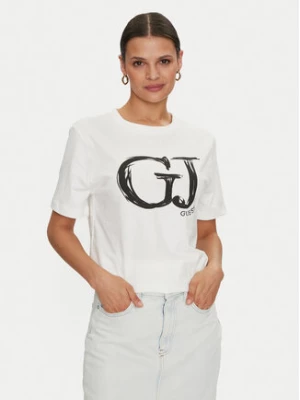 Guess T-Shirt Sara V4YI01 K8FQ4 Biały Regular Fit