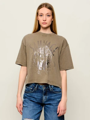 GUESS T-shirt SAVAGE TOUR | Cropped Fit