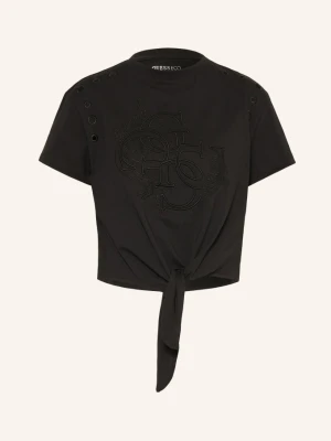 Guess T-Shirt schwarz CZARNY