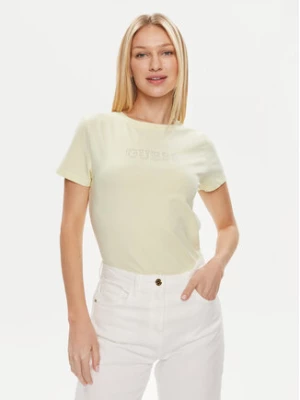 Guess T-Shirt Skylar V4GI09 J1314 Zielony Slim Fit