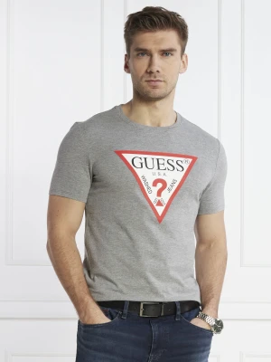 GUESS T-shirt | Slim Fit szary