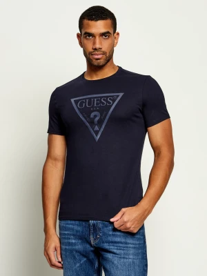 GUESS T-shirt | Slim Fit granatowy