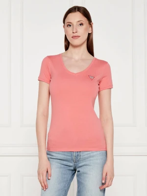 GUESS T-shirt | Slim Fit koralowy
