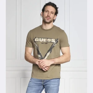 GUESS T-shirt SS BSC BRUSHED TRIANGLE TEE | Classic fit