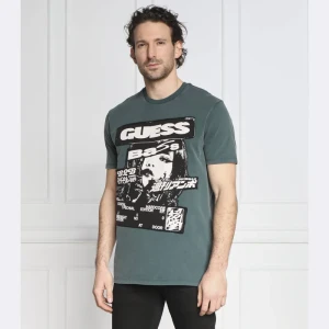 GUESS T-shirt SS BSC GUESS MUSIC POSTER | Regular Fit
