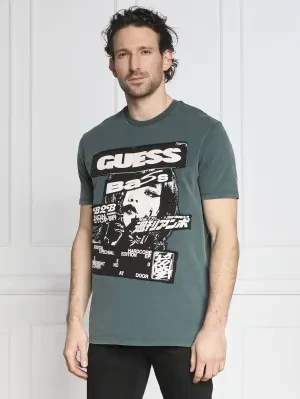 Zdjęcie produktu GUESS T-shirt SS BSC GUESS MUSIC POSTER | Regular Fit